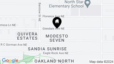 Map of 8500 Glendale Avenue NE, Albuquerque NM, 87122
