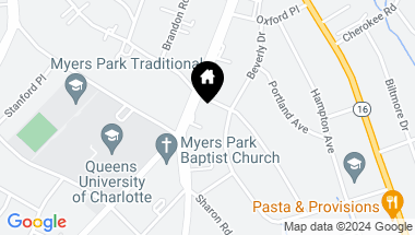 Map of 1815 Queens Road, Charlotte NC, 28207