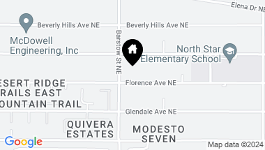 Map of 8321 Florence Avenue NE, Albuquerque NM, 87122
