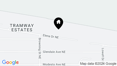 Map of Elena Drive NE, Albuquerque NM, 87122