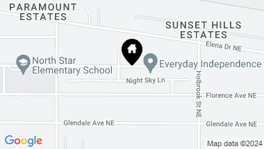 Map of 9353 Night Sky Lane, Albuquerque NM, 87122