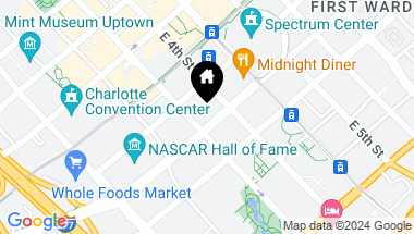 Map of 222 S Caldwell Street, Charlotte NC, 28202
