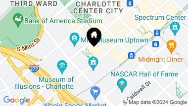 Map of 435 S Tryon Street Unit: 708, Charlotte NC, 28202