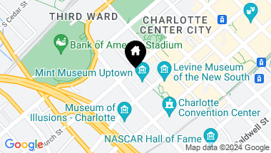 Map of 548 Church Street, Charlotte NC, 28202