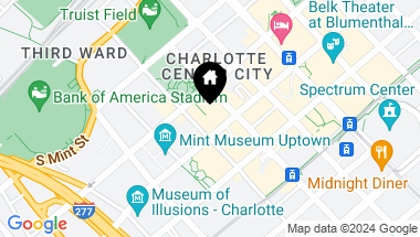Map of 230 S Tryon Street S Unit: 1109, Charlotte NC, 28202