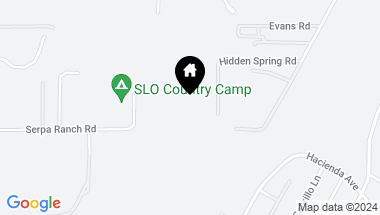 Map of 1060 Hidden Springs Road, San Luis Obispo CA, 93401