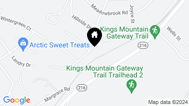 Map of 605 Oakland Street, Kings Mountain NC, 28086