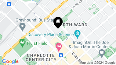 Map of 300 5th Street Unit: 309, Charlotte NC, 28202