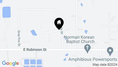 Map of 3410 Dragonfly Road, Norman OK, 73071