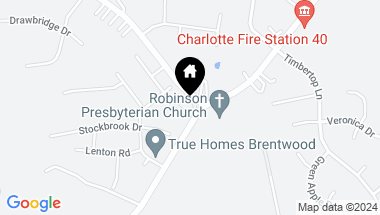 Map of 10328 Robinson Church Road, Charlotte NC, 28215