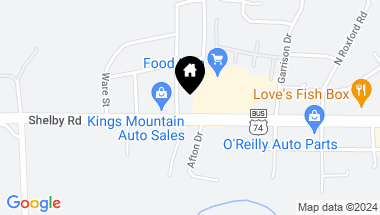 Map of 1324 Shelby Road, Kings Mountain NC, 28086