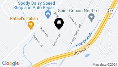 Map of 9637 Church St, Soddy Daisy TN, 37379