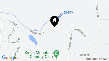 Map of 354 Edgemont Drive, Kings Mountain NC, 28086