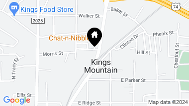 Map of 405 N Piedmont Avenue, Kings Mountain NC, 28086