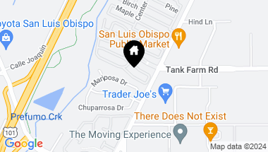 Map of 3960 S Higuera Street 180, San Luis Obispo CA, 93401