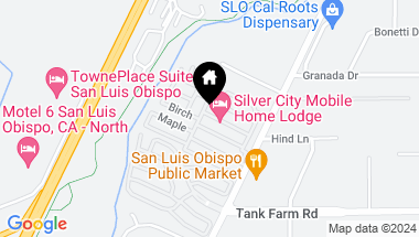 Map of 3860 South Higuera Street D6, San Luis Obispo CA, 93401