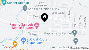 Map of 251 Via La Paz, San Luis Obispo CA, 93401