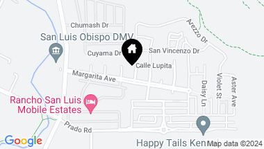 Map of 306 Calle Lupita, San Luis Obispo CA, 93401