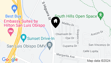 Map of 3021 S Higuera Street, San Luis Obispo CA, 93401