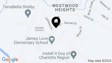 Map of 1527 Knox Street, Shelby NC, 28152