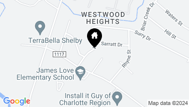 Map of 1523 Knox Street, Shelby NC, 28152