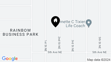 Map of 521 2nd Street NE, Rio Rancho NM, 87124