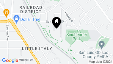 Map of 2450 Leona Avenue, San Luis Obispo CA, 93401