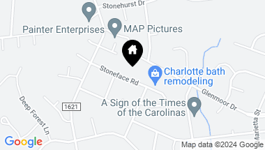 Map of 8628 Stoneface Road, Charlotte NC, 28214