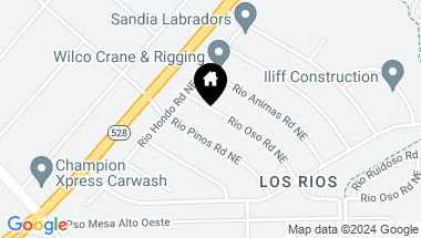 Map of 5708 Rio Oso Road NE, Rio Rancho NM, 87144