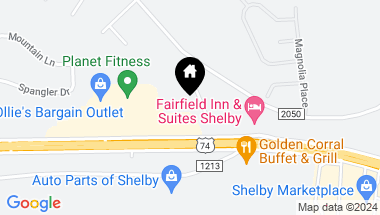 Map of 110 Greene Drive, Shelby NC, 28150