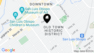 Map of 1370 Chorro Street, San Luis Obispo CA, 93401