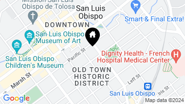 Map of 1321 Osos Street 250, San Luis Obispo CA, 93401