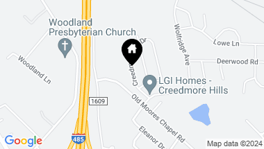 Map of 9139 Creedmore Hills Drive, Charlotte NC, 28214