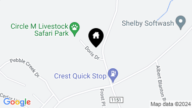 Map of 440 Poplar Springs Church Road, Shelby NC, 28152