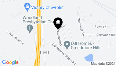 Map of 9131 Creedmore Hills Drive, Charlotte NC, 28214