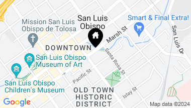 Map of 1027 Marsh Street, San Luis Obispo CA, 93401