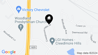 Map of 9316 Creedmore Hills Drive, Charlotte NC, 28214