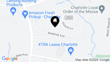 Map of 2710 Kendrick Avenue, Charlotte NC, 28269