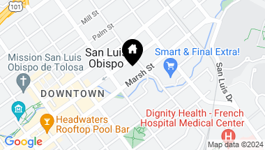 Map of 1150 Marsh Street Street, San Luis Obispo CA, 93401
