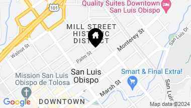 Map of 1201 Palm Street, San Luis Obispo CA, 93401