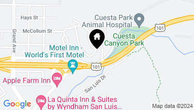 Map of 2267 Santa Ynez Avenue, San Luis Obispo CA, 93405