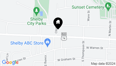 Map of 802 Marion Street, Shelby NC, 28150