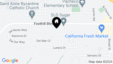 Map of 330 Ramona Drive, San Luis Obispo CA, 93405