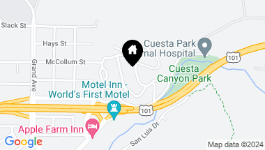 Map of 339 Santa Maria Avenue, San Luis Obispo CA, 93405