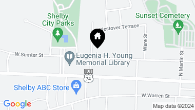 Map of 804 W Sumter Street Unit: 12, Shelby NC, 28150