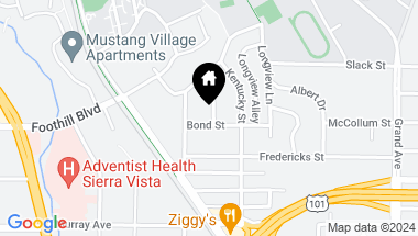 Map of 191 Orange Drive, San Luis Obispo CA, 93405