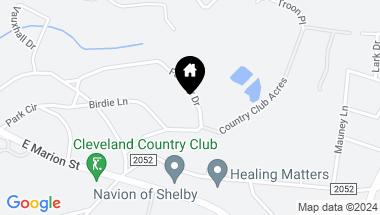 Map of 224 Fairway Drive, Shelby NC, 28150