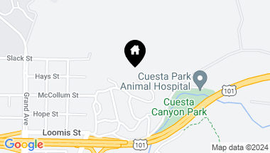Map of 20 Buena Vista, San Luis Obispo CA, 93405