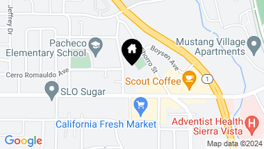 Map of 152 Ferrini Road, San Luis Obispo CA, 93405
