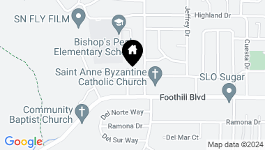 Map of 223 Rosita Street, San Luis Obispo CA, 93405
